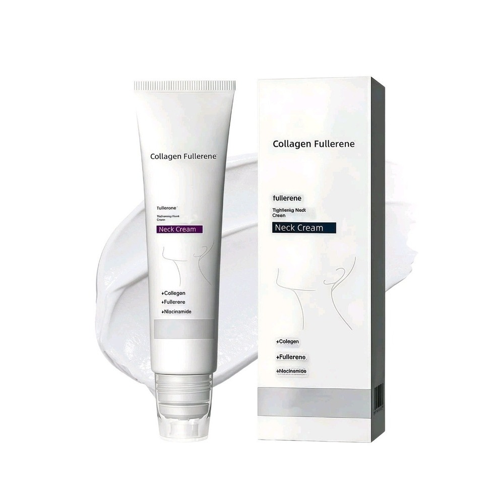 Collagen Fullerene Tightening Neck Cream with Niacinamide 50g Rollerball 1.76oz